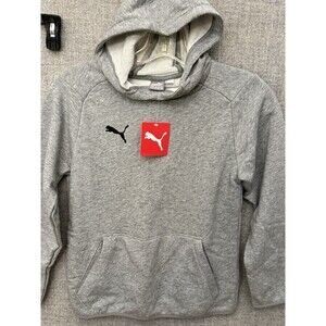 NWOT Boys M Medium  Gray Puma Hoodie Sweatshirt Retail $50